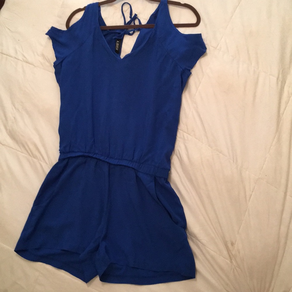 Blue romper w/ pockets
